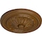 Ekena Millwork Wigan Ceiling Medallion, Hand-Painted Smokey Topaz, 16"OD x 2 1/4"P CM16WGSTF - alternate 4